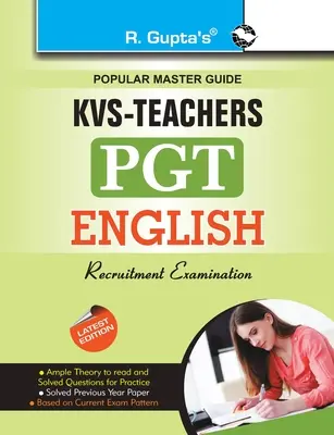 Kvs: Príručka k prijímacím skúškam pre učiteľov angličtiny (PGT) - Kvs: English (PGT) Teachers Recruitment Exam Guide