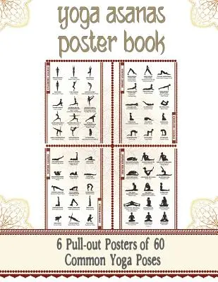 Yoga Asanas Chart Book: Ilustrovaná tabuľka jogových pozícií so 60 pozíciami (tzv. Postures, Asanas, Positions) - Názvy pozícií v sanskrite a angličtine - Gre - Yoga Asanas Chart Book: lllustrated Yoga Pose Chart with 60 Poses (aka Postures, Asanas, Positions) - Pose Names in Sanskrit and English - Gre