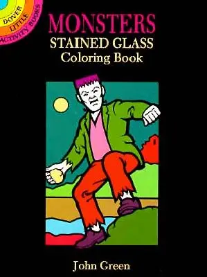 Príšery vitráže Omaľovánky - Monsters Stained Glass Coloring Book
