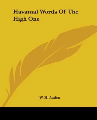 Havamal Slovo najvyššieho - Havamal Words Of The High One