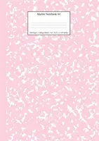 Mramorový zošit A4: pastelovo ružový vysokoškolský zošit - Marble Notebook A4: Pastel Pink College Ruled Journal
