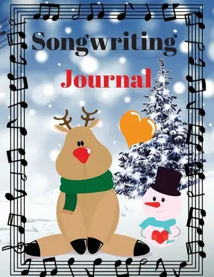 Denník na písanie piesní: Roztomilý rukopisný papier na písanie hudby pre malých hudobníkov a milovníkov hudby - papier na písanie nôt a textov - - Songwriting Journal: Cute Music Composition Manuscript Paper for Little Musicians and Music Lovers - Note and Lyrics writing Staff Paper -