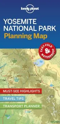 Lonely Planet Yosemitský národný park Plánovacia mapa 1 - Lonely Planet Yosemite National Park Planning Map 1