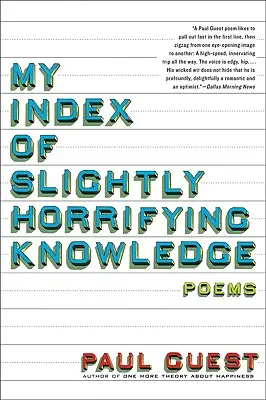 Môj index mierne desivých vedomostí - My Index of Slightly Horrifying Knowledge
