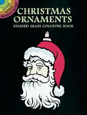 Vianočné ornamenty Vitrážová omaľovánka - Christmas Ornaments Stained Glass Coloring Book