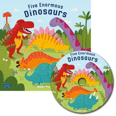 Päť obrovských dinosaurov [s CD (audio)] - Five Enormous Dinosaurs [With CD (Audio)]