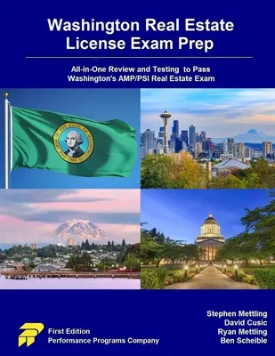 Washington Real Estate License Exam Prep: Preskúmanie a testovanie „všetko v jednom“ na úspešné absolvovanie skúšky AMP/PSI pre oblasť nehnuteľností vo Washingtone. - Washington Real Estate License Exam Prep: All-in-One Review and Testing to Pass Washington's AMP/PSI Real Estate Exam