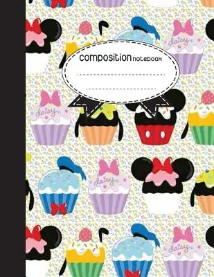 Kompozičný zošit, 8,5 x 11, 110 strán: Cupcake daisy: (Zošity) - Composition Notebook, 8.5 x 11, 110 pages: cupcake daisy: (Notebooks)