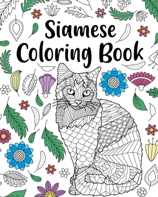 Siamská mačka Omaľovánky - Siamese Cat Coloring Book