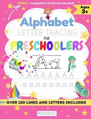 Obkresľovanie písmen abecedy pre predškolákov: Pracovný zošit pre deti na precvičovanie ovládania pera, obkresľovania čiar, tvarov abecedy a ďalších vecí! - Alphabet Letter Tracing for Preschoolers: A Workbook For Kids to Practice Pen Control, Line Tracing, Shapes the Alphabet and More!