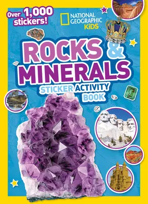 Kamene a minerály Kniha aktivít so samolepkami - Rocks and Minerals Sticker Activity Book