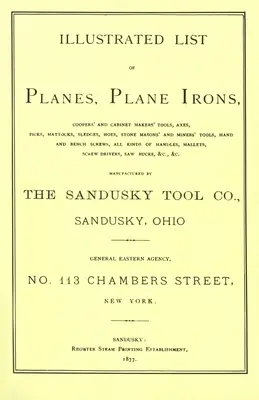 Katalóg spoločnosti Sandusky Tool Co. 1877 - Sandusky Tool Co. 1877 Catalog