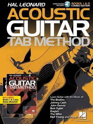 Hal Leonard Acoustic Guitar Tab Method - Combo Edition: Knihy 1 a 2 s online zvukom, plus bonusový materiál - Hal Leonard Acoustic Guitar Tab Method - Combo Edition: Books 1 & 2 with Online Audio, Plus Bonus Material