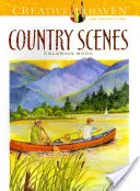 Kniha na vyfarbovanie vidieckych scenérií - Country Scenes Coloring Book