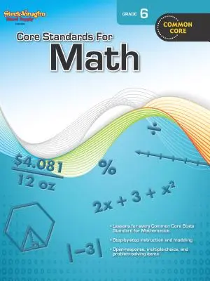 Základné štandardy pre matematiku Reprodukovateľný materiál pre 6. ročník - Core Standards for Math Reproducible Grade 6