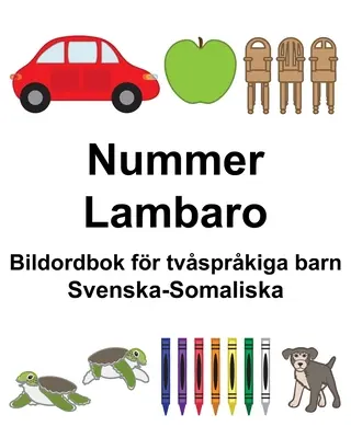 Švédsko-somálske čísla/Lambaro Detská dvojjazyčná obrázková kniha - Svenska-Somaliska Nummer/Lambaro Bildordbok fr tvsprkiga barn