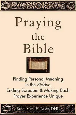 Modlitba Biblie: Modlitby v Biblii: ako nájsť osobný zmysel v siddure, skoncovať s nudou a urobiť každý zážitok z modlitby jedinečným - Praying the Bible: Finding Personal Meaning in the Siddur, Ending Boredom & Making Each Prayer Experience Unique