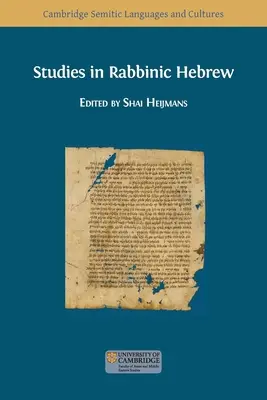Štúdie z rabínskej hebrejčiny - Studies in Rabbinic Hebrew