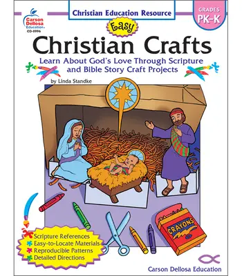 Jednoduché kresťanské remeslá: Pk-K Grades Pk-K - Easy Christian Crafts: Grades Pk-K