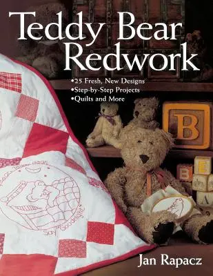 Medvedík Redwork - Teddy Bear Redwork