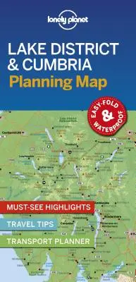 Lonely Planet Lake District & Cumbria Plánovacia mapa 1 - Lonely Planet Lake District & Cumbria Planning Map 1