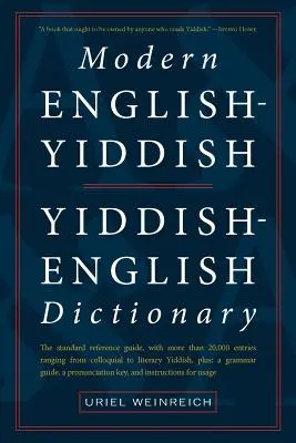 Moderný anglicko-jidiš jidiš-anglický slovník - Modern English-Yiddish Yiddish-English Dictionary