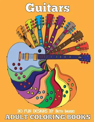 Omaľovánky pre dospelých: Gitary - Adult Coloring Books: Guitars