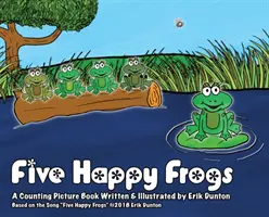 Päť veselých žabiek - Five Happy Frogs