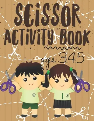 Kniha aktivít s nožnicami: 4,5 roka, pracovný zošit na strihanie a lepenie so 100 stranami. - Scissor Activity Book: Scissor skills for preschoolers to kindergarteners ages 3.4.5, cut and glue workbook with 100 pages.