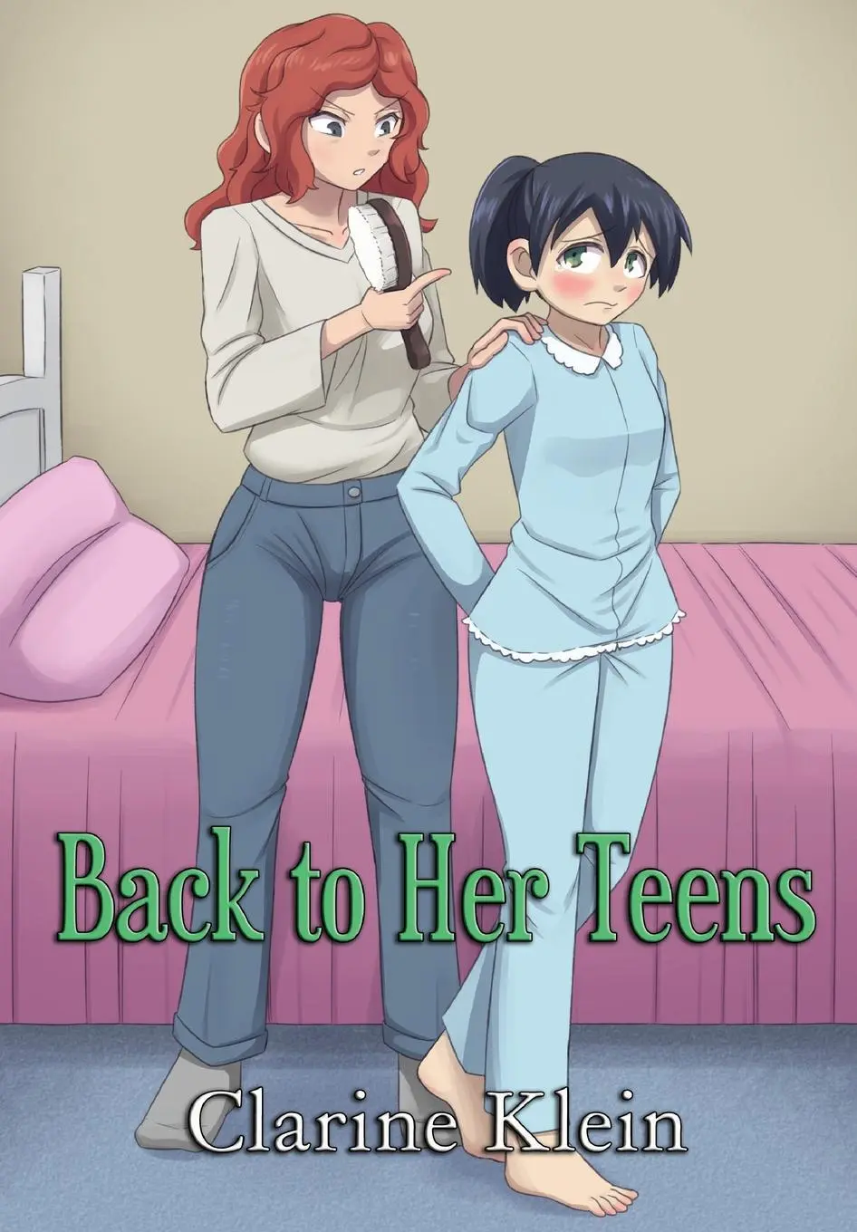 Späť k jej dospievajúcim: Lesbická výprasková romanca - Back to Her Teens: A Lesbian Ageplay Spanking Romance