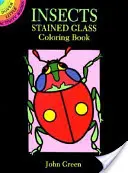 Hmyz Vitráž Omaľovánky - Insects Stained Glass Coloring Book