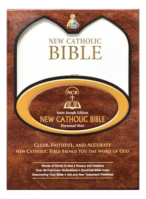 Nová katolícka Biblia - stredná tlač (biela) - New Catholic Bible--Medium Print (White)