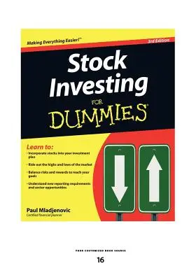 Investovanie do akcií pre hlupákov (veľká tlač 16pt) - Stock Investing for Dummies (Large Print 16pt)