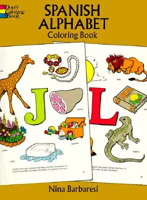 Omaľovánka španielskej abecedy - Spanish Alphabet Coloring Book