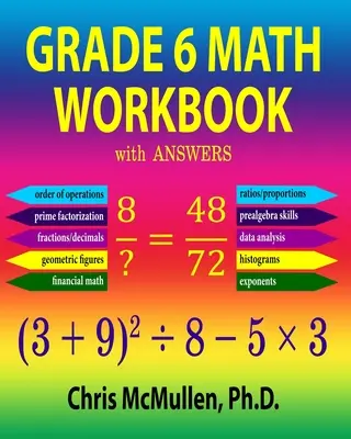 Pracovný zošit k matematike pre 6. ročník s odpoveďami - Grade 6 Math Workbook with Answers