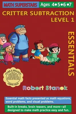 Math Superstars Subtraction Level 1, Library Hardcover Edition (Matematické superhviezdy: odčítanie 1. úrovne, knižničné vydanie v tvrdej väzbe): Základné matematické fakty pre vekovú kategóriu 4 - 7 rokov. - Math Superstars Subtraction Level 1, Library Hardcover Edition: Essential Math Facts for Ages 4 - 7