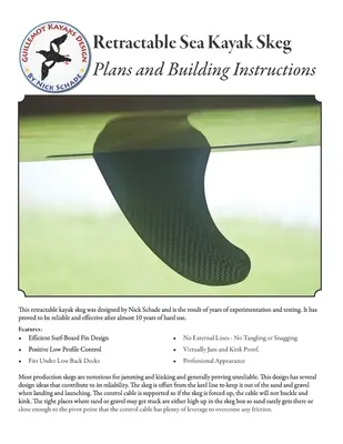 Sťahovacia kormidla na morský kajak: Plány a návod na stavbu - Retractable Sea Kayak Skeg: Plans and Building Instructions