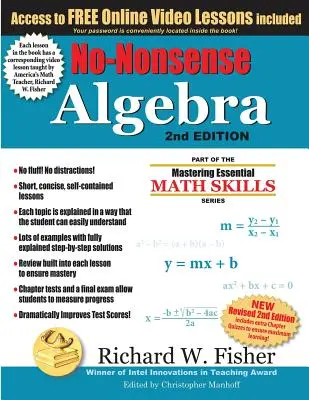 No-Nonsense Algebra, 2. vydanie: Súčasť série Mastering Essential Math Skills - No-Nonsense Algebra, 2nd Edition: Part of the Mastering Essential Math Skills Series