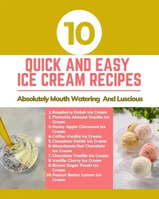 10 rýchlych a jednoduchých receptov na zmrzlinu - absolútne lahodná a chutná - hnedá zlatá ružová pastelová abstraktná obálka - 10 Quick And Easy Ice Cream Recipes - Absolutely Mouth Watering And Luscious - Brown Gold Pink Pastel Abstract Cover
