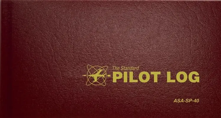 Štandardný pilotný denník (bordová): Asa-Sp-40 - The Standard Pilot Log (Burgundy): Asa-Sp-40