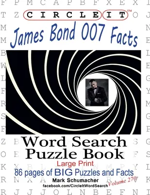 Zakrúžkujte, James Bond 007 Fakty, Hľadanie slov, Puzzle Book - Circle It, James Bond 007 Facts, Word Search, Puzzle Book