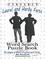 Zakrúžkujte, Laurel a Hardy - fakty, Hľadanie slov, Puzzle Book - Circle It, Laurel and Hardy Facts, Word Search, Puzzle Book