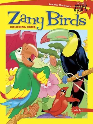 Spark Zany Birds Omaľovánky - Spark Zany Birds Coloring Book
