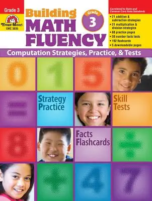 Budovanie plynulosti matematiky 3. ročník [s priehľadnosťou(-ami)] - Building Math Fluency Grade 3 [With Transparency(s)]