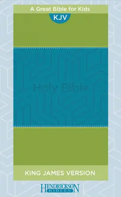KJV Detská Biblia Modrozelená (pravá koža) - KJV Kids Bible Blue Green (Genuine Leather)
