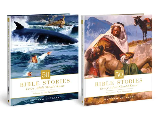 50 biblických príbehov, ktoré by mal poznať každý dospelý: Dvojdielna sada - 50 Bible Stories Every Adult Should Know: Two-Volume Set