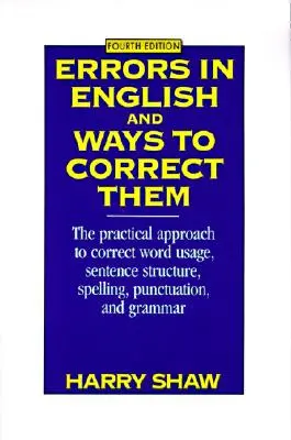 Chyby v angličtine a spôsoby ich opravy - Errors in English and Ways to Correct Them