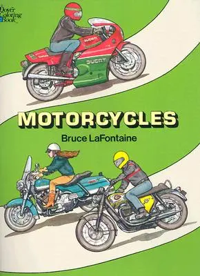 Motocykle Omaľovánky - Motorcycles Coloring Book