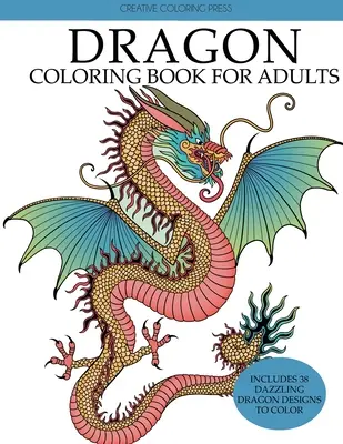 Dračie maľovanky pre dospelých - Dragon Coloring Book for Adults