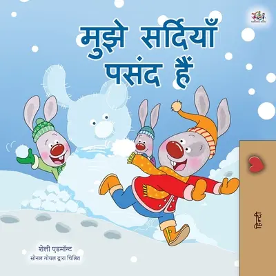 Milujem zimu (hindská kniha pre deti) - I Love Winter (Hindi Children's Book)